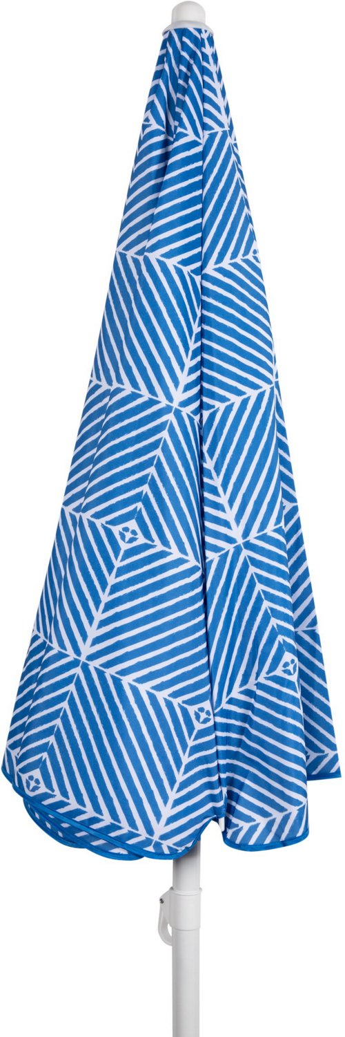 Picnic Time 5.5' Athens Pattern Portable Beach Umbrella                                                                          - view number 3