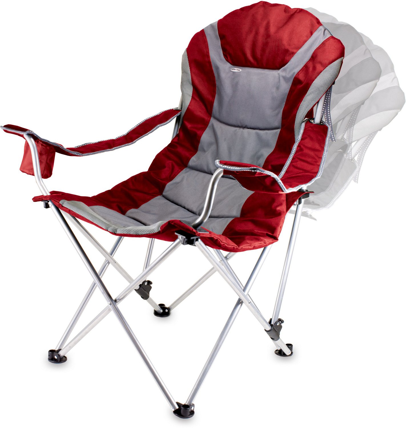 Picnic Time Reclining Camp Chair Color red Sansujyuku sansujyuku.com