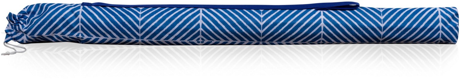 Picnic Time 5.5' Athens Pattern Portable Beach Umbrella                                                                          - view number 6