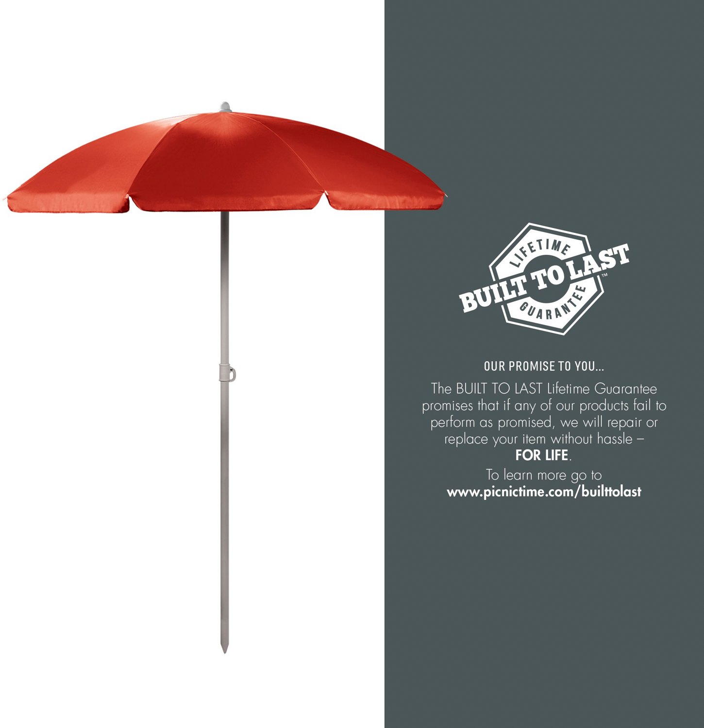 Picnic Time 5.5' Portable Beach Umbrella                                                                                         - view number 8