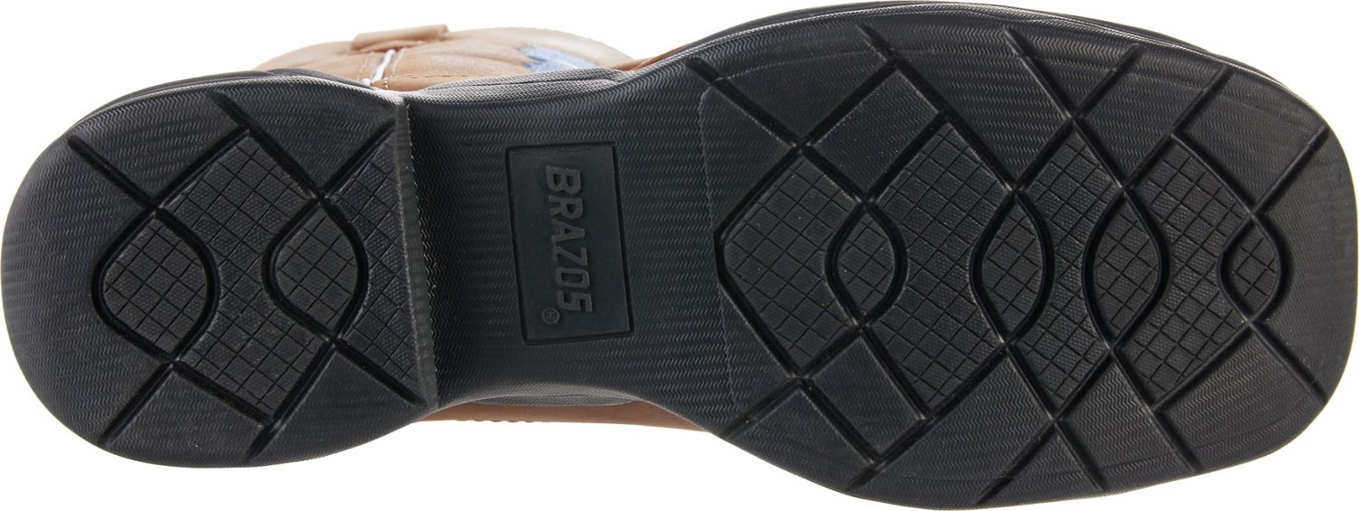 Brazos Men's Maverick Texas Flag Work Boots                                                                                      - view number 4 image