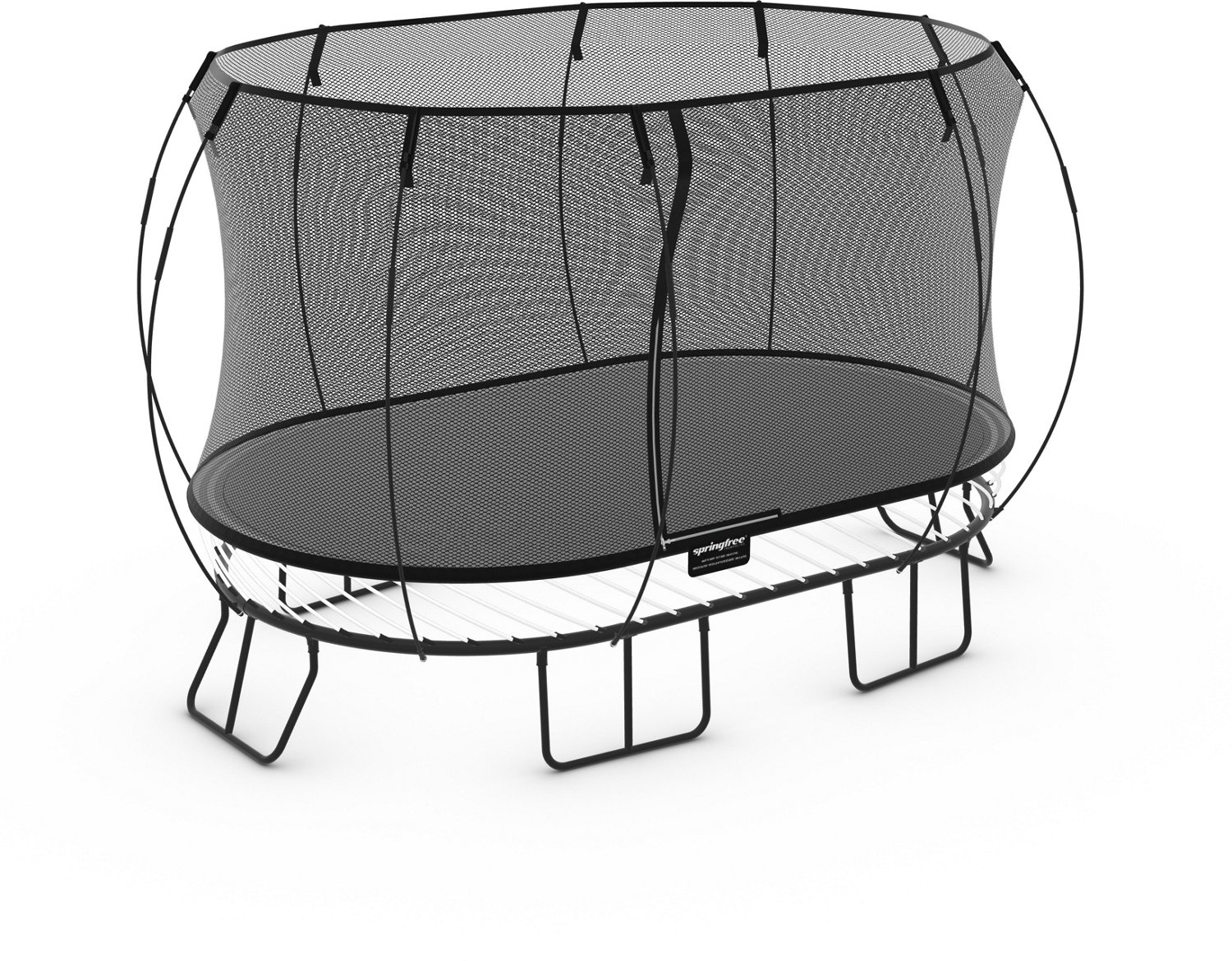 The Springfree Large Oval Trampoline on a white backdrop.