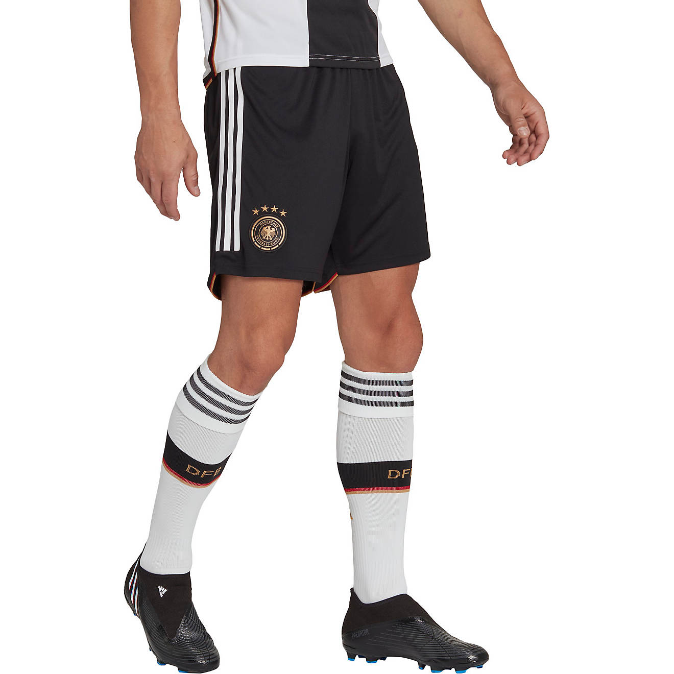 adidas Men's Germany 2022 World Cup Home Shorts                                                                                  - view number 1