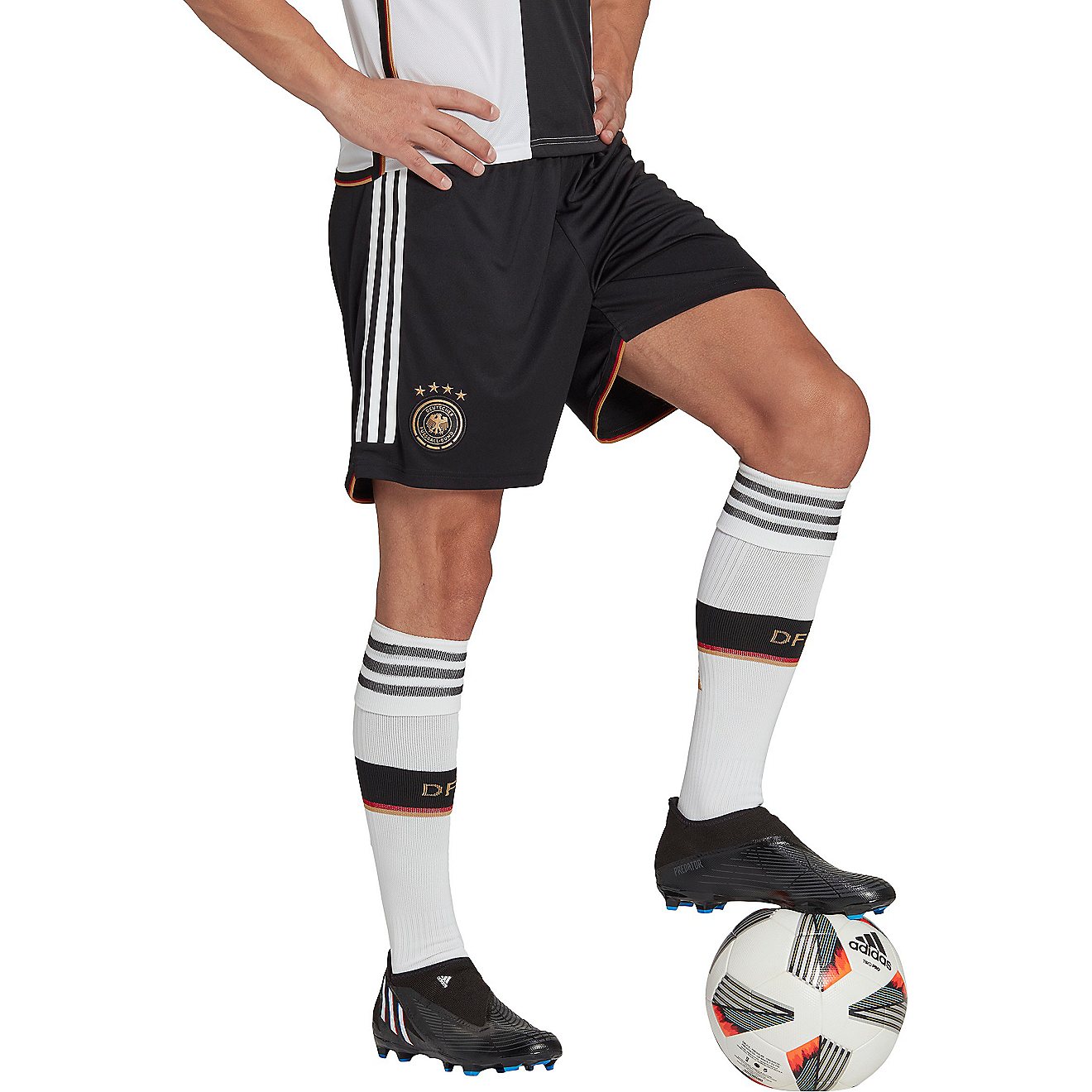 adidas Men's Germany 2022 World Cup Home Shorts                                                                                  - view number 3