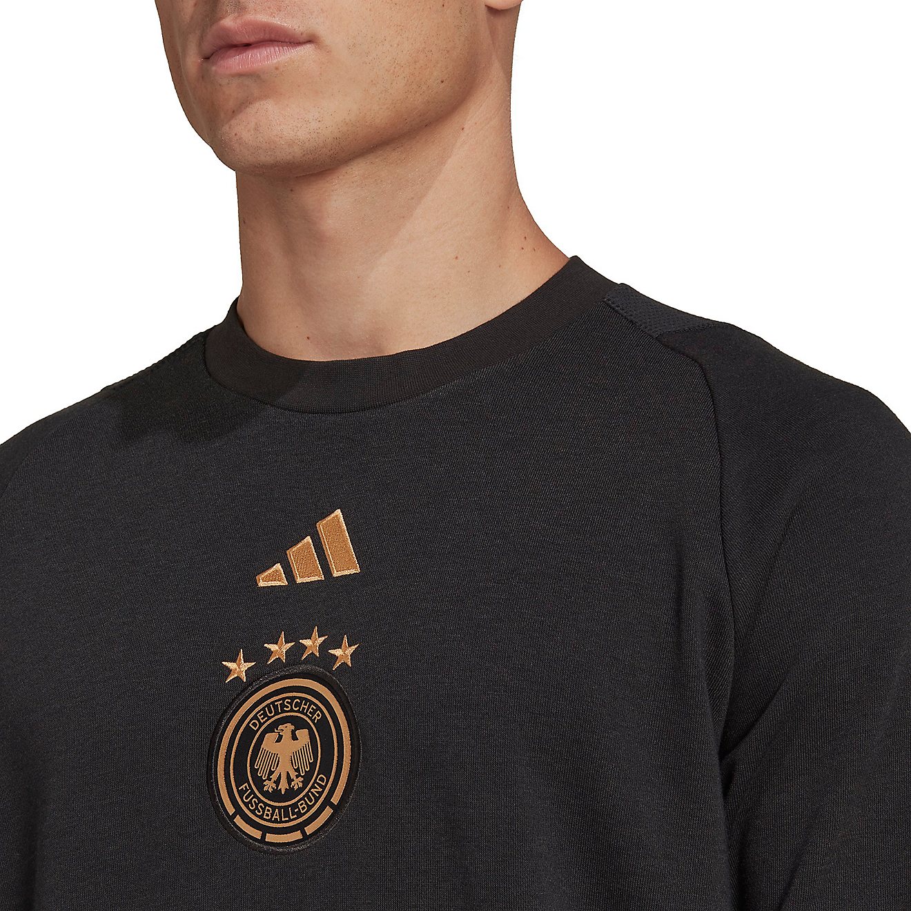 adidas Men's Germany 2022 World Cup Tiro Crew Pullover                                                                           - view number 5