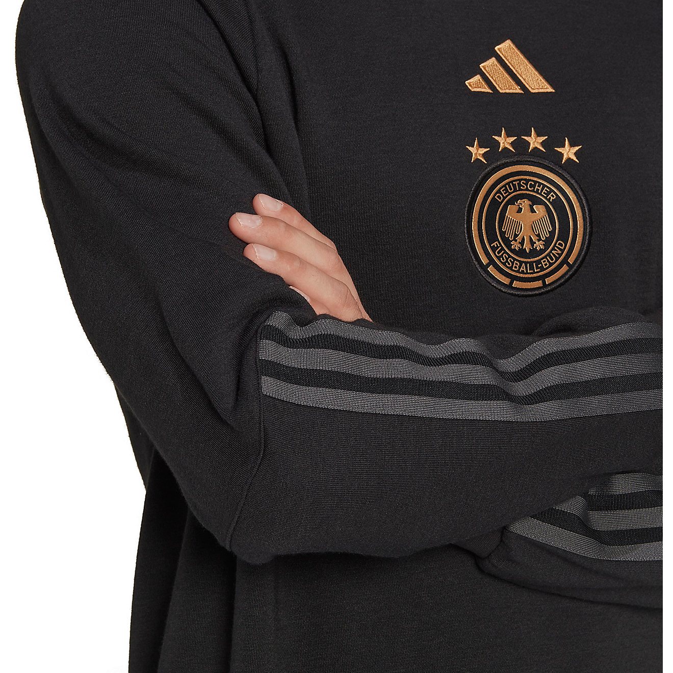 adidas Men's Germany 2022 World Cup Tiro Crew Pullover                                                                           - view number 6