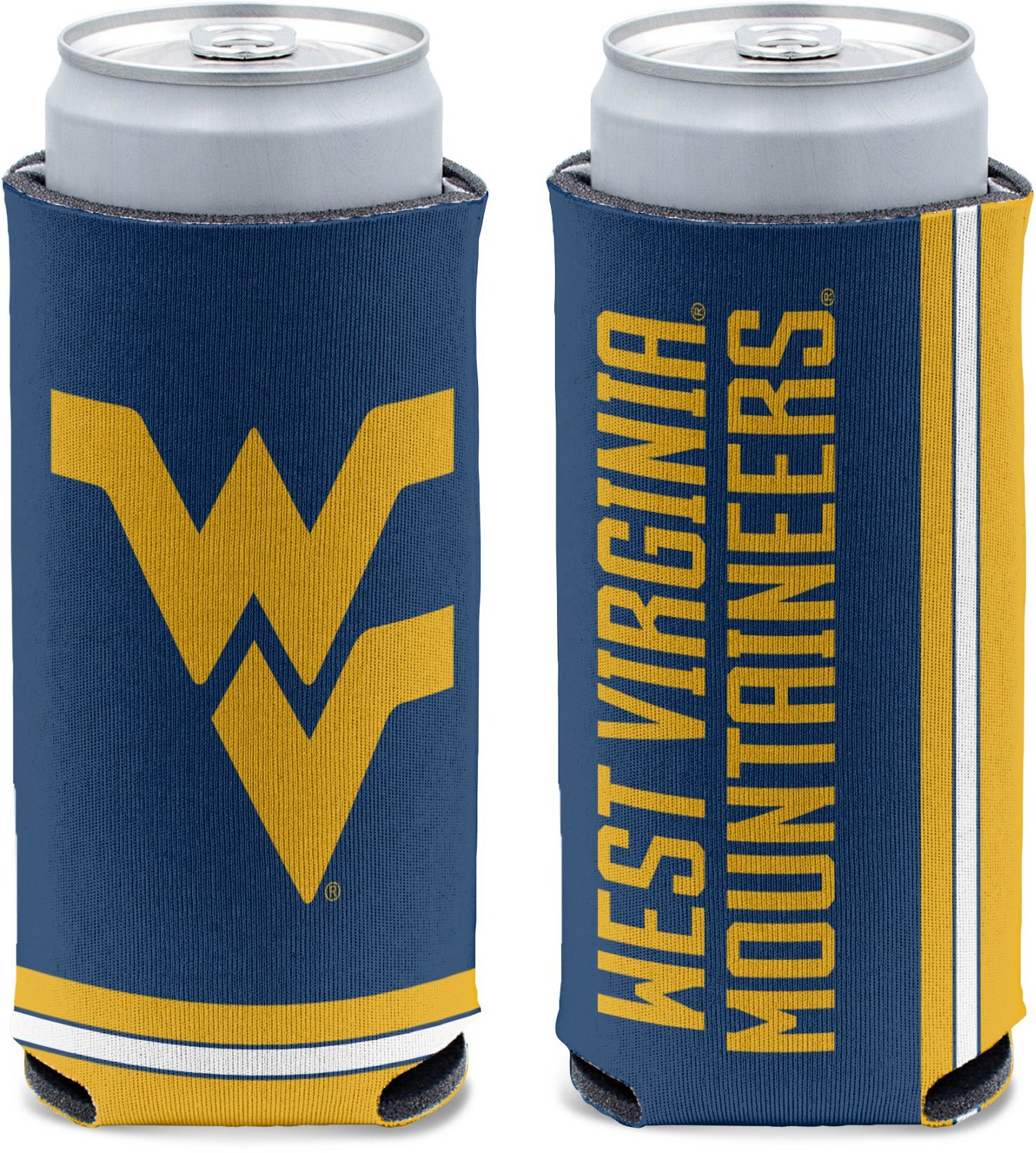 WinCraft West Virginia University Primary Logo Slim Can Cooler