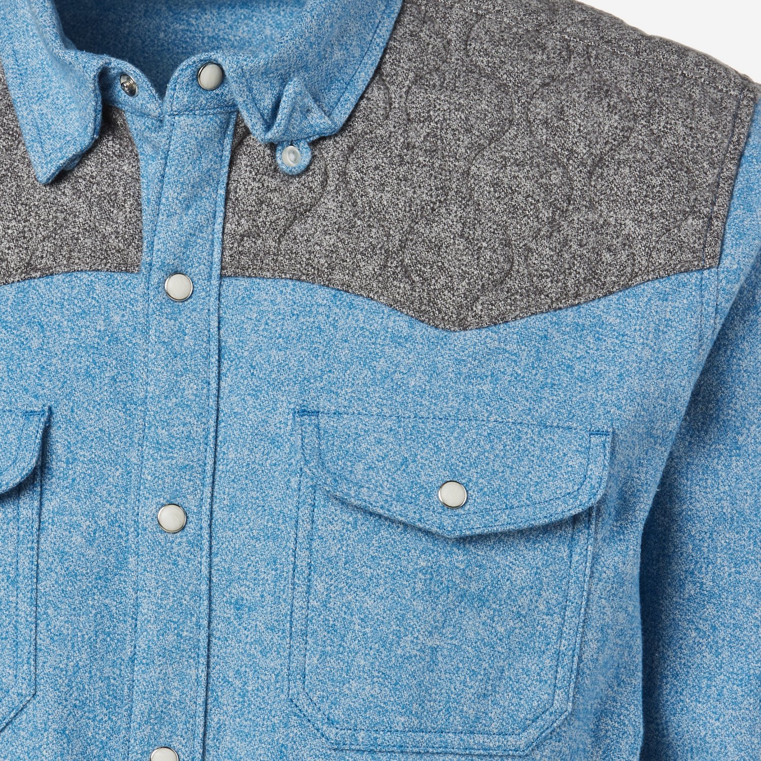 Magellan Outdoors Men's Pecos Ridge Quilted Yoke Flannel Shirt Jacket - view number 3