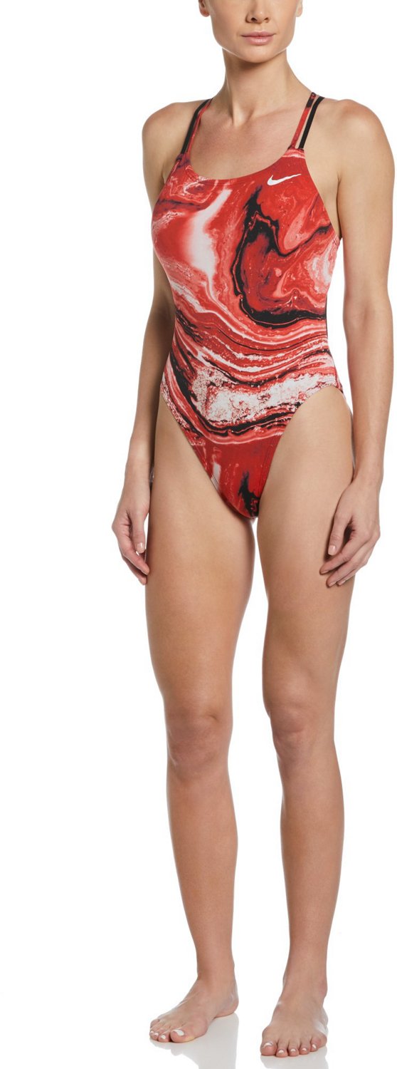 Nike Women’s Hydrastrong Crystal Wave Spiderback 1Piece Swimsuit Academy