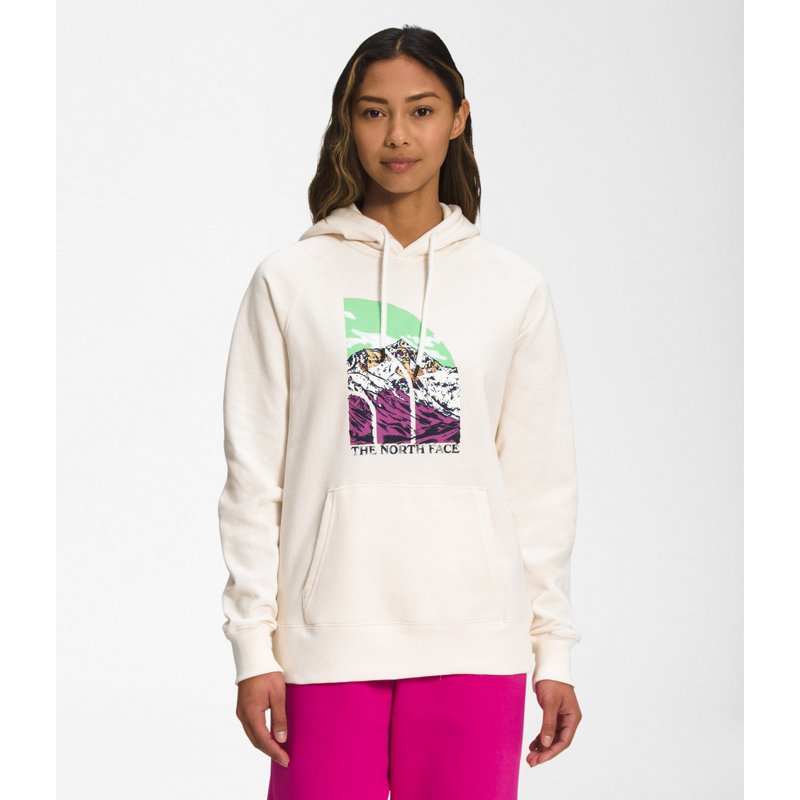 The North Face Women's Graphic Injection Pullover Hoodie White, X-Large - Women's Outdoor Long-Sleeve Tops at Academy Sports product image