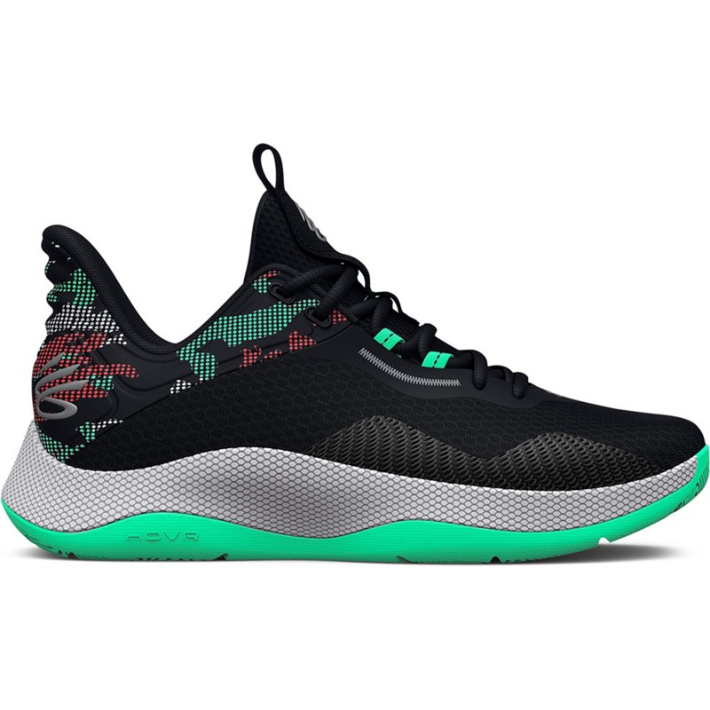 Under Armour Adults’ Curry HOVR Splash 2 Basketball Shoes Black/Green, 08 / 09.5 - Men's Basketball at Academy Sports product image