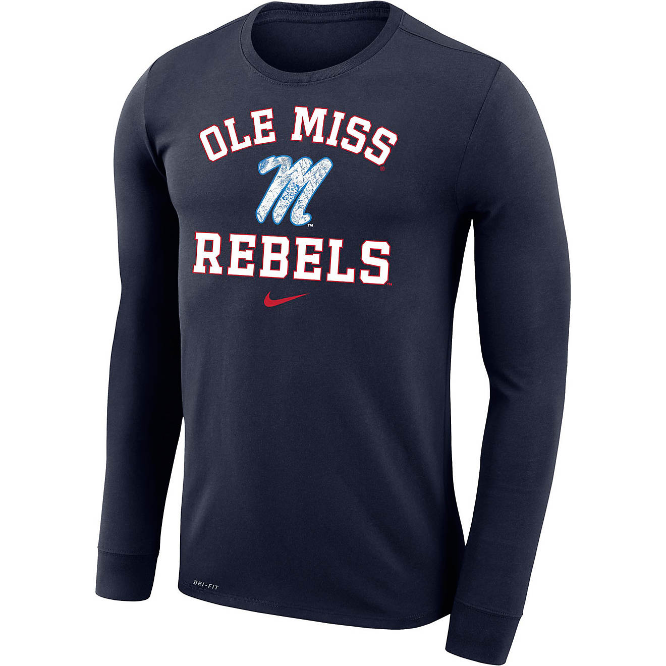 Nike Men’s University of Mississippi Legend Long Sleeve T-shirt | Academy