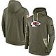 Nike Men's Kansas City Chiefs Salute To Service Logo Pullover Hoodie                                                             - view number 1 image