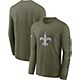 Nike Men's New Orleans Saints Salute To Service Team Logo Long Sleeve T-shirt                                                    - view number 1 image