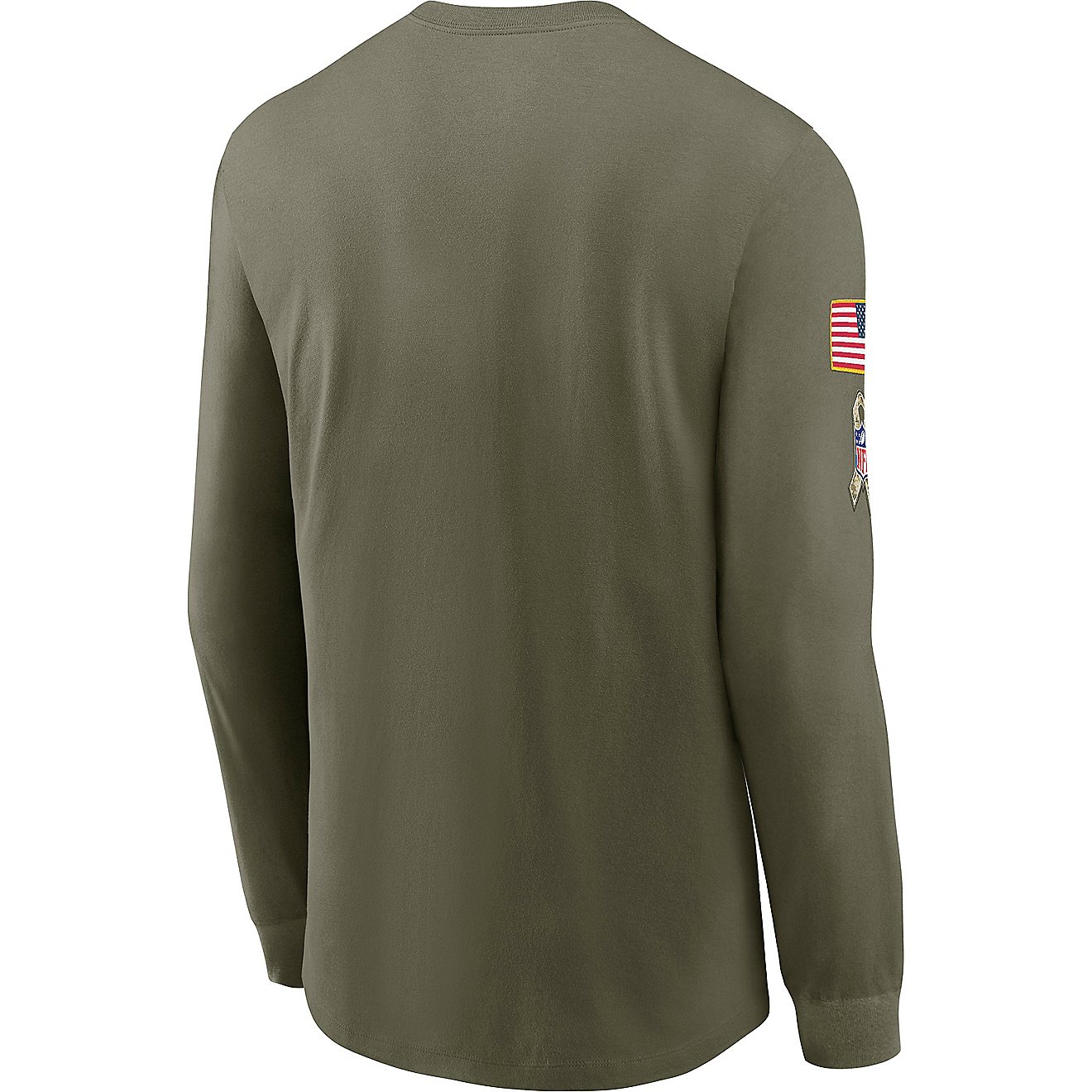 Nike Men's New Orleans Saints Salute To Service Team Logo Long Sleeve T-shirt                                                    - view number 3