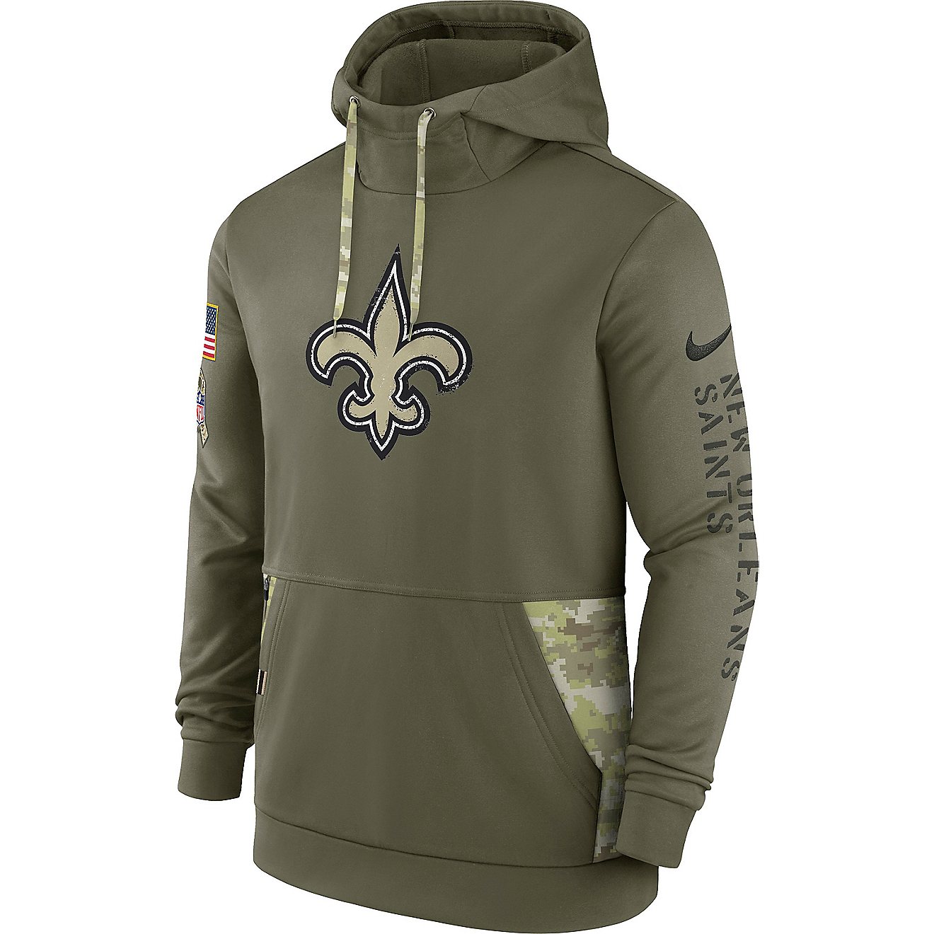 Nike Men's New Orleans Saints Salute to Service Logo Pullover Hoodie                                                             - view number 2