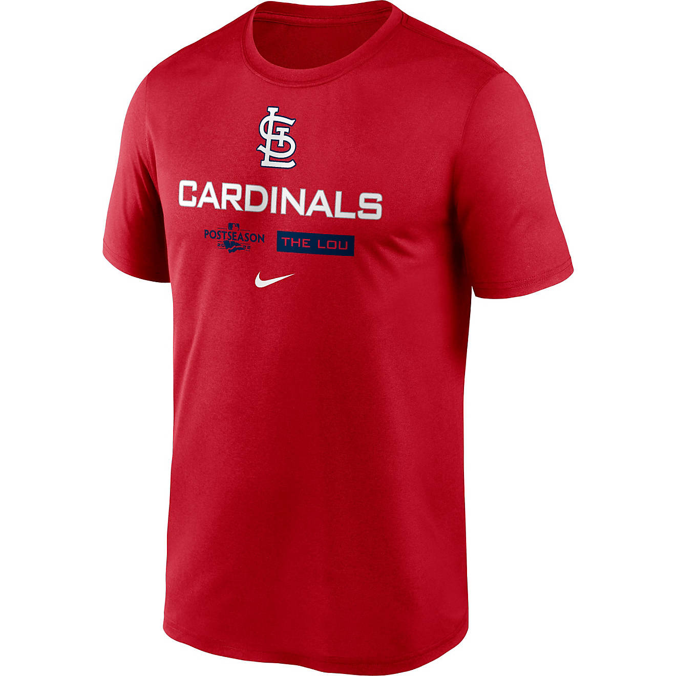 Nike Men's St. Louis Cardinals 2022 Authentic Collection Postseason Dugout Short Sleeve T-shirt                                  - view number 1
