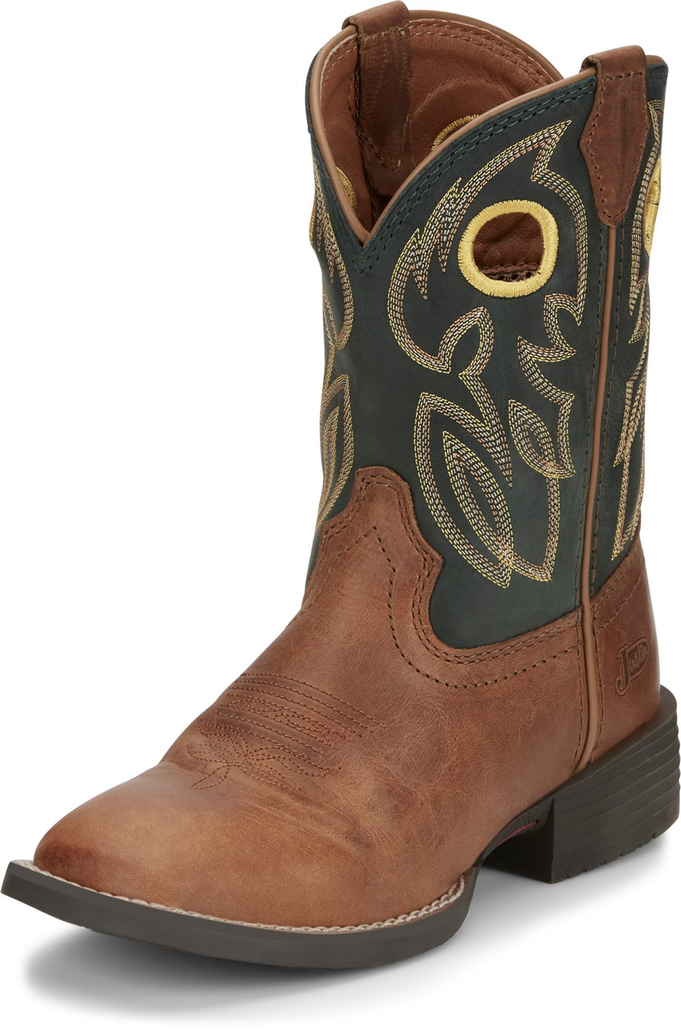 Justin Boys' Bowline Junior Cowboy Boots Academy