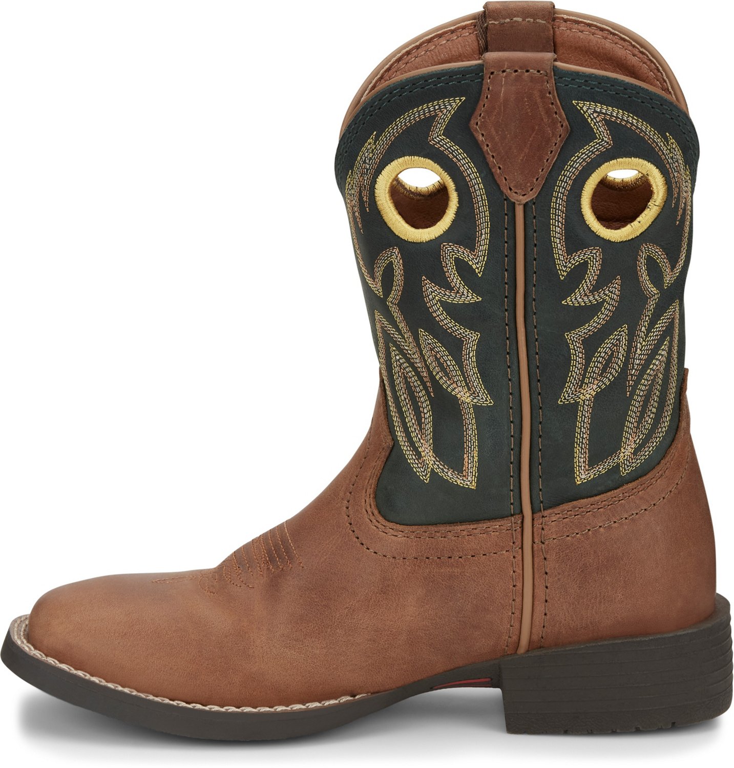 Justin Boys' Bowline Junior Cowboy Boots Academy