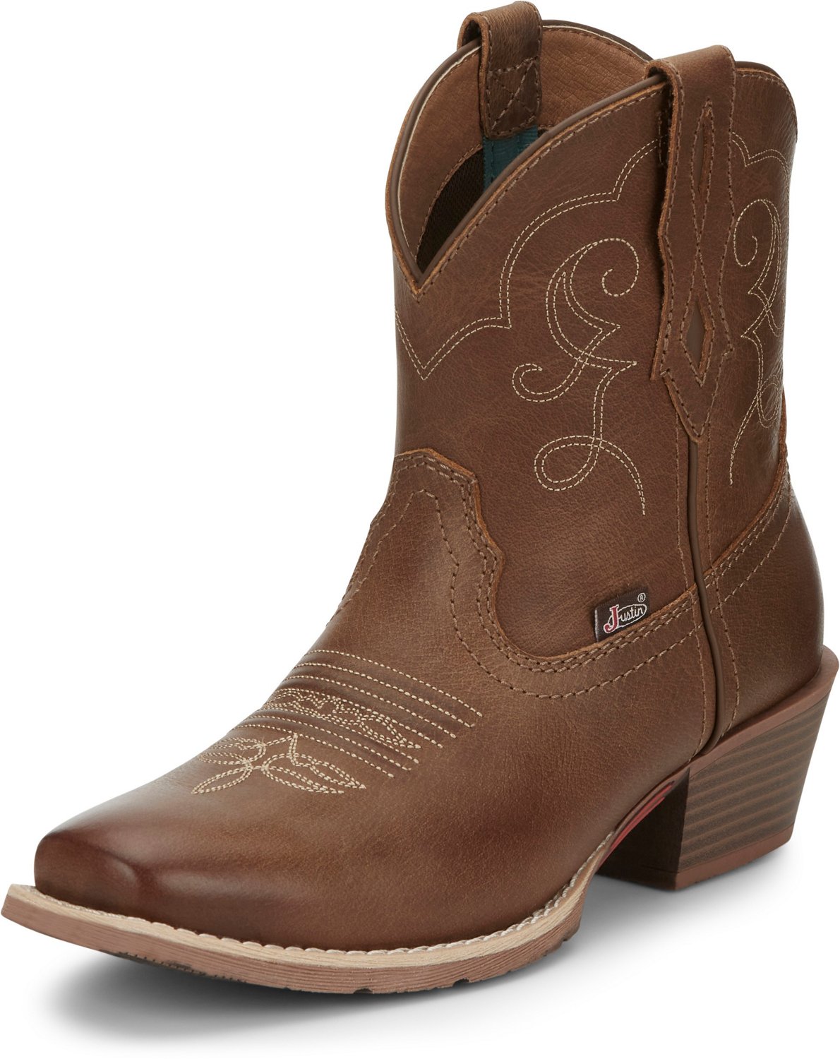 JUSTIN Gypsy L9808 Brown Cowgirl Boots Western Rodeo Embroidered Size.8 5 B