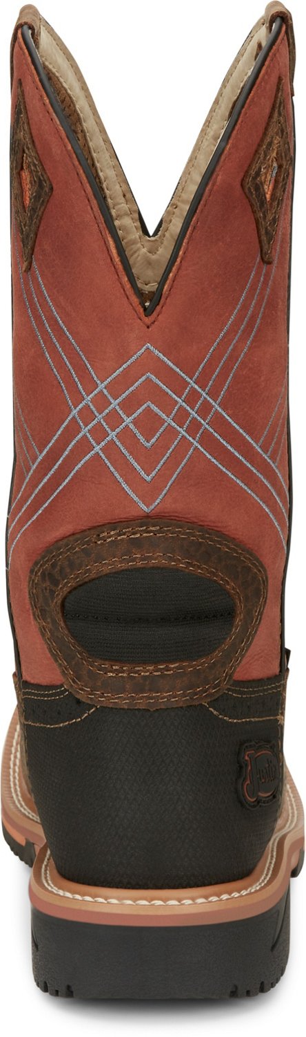 Justin Men’s Dalhart Waterproof Soft Toe Work Boots - view number 6