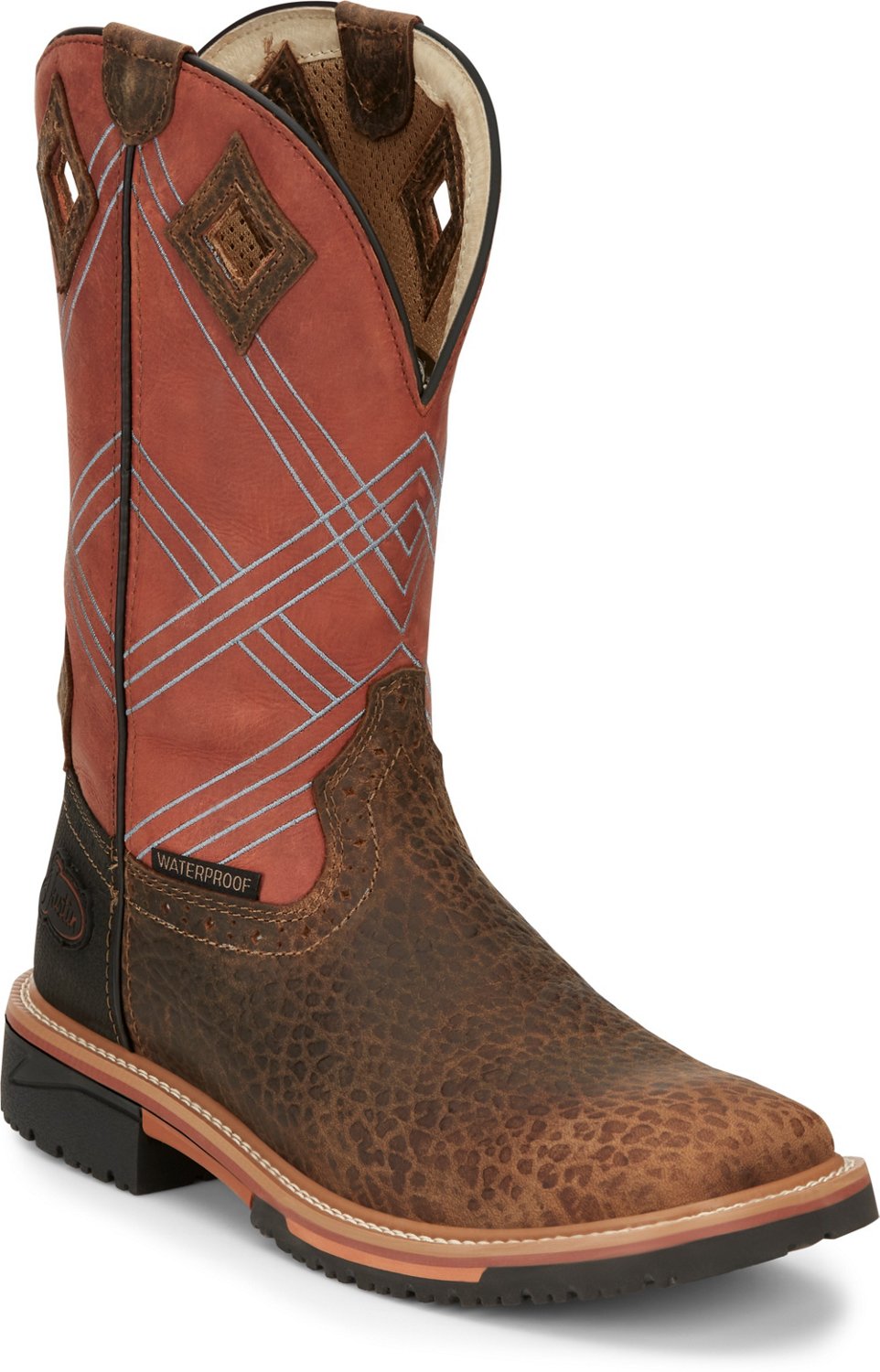 Justin Men’s Dalhart Waterproof Soft Toe Work Boots - view number 3