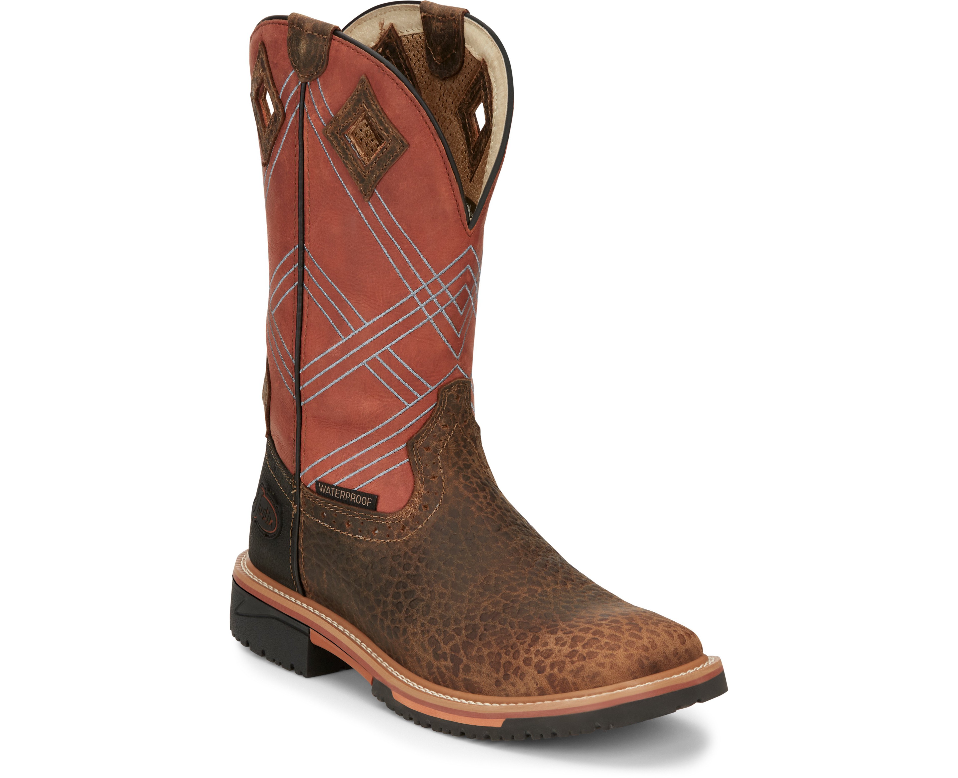 Justin Men’s Dalhart Waterproof Soft Toe Work Boots