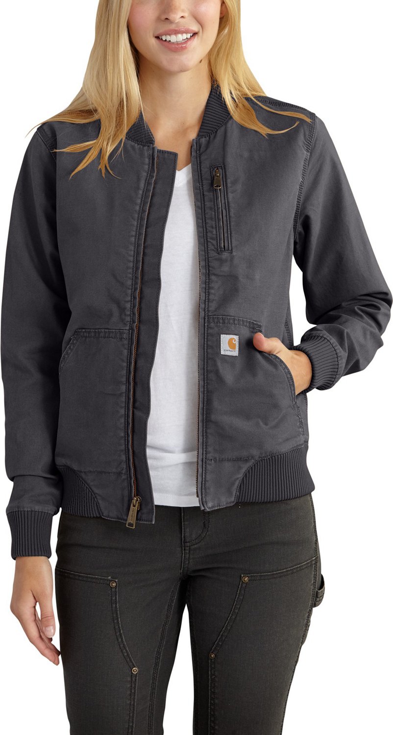 Gray carhartt jacket clearance women's