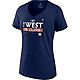 Fanatics Women's Houston Astros 2022 AL West Division Champs Locker Room Short Sleeve T-shirt                                    - view number 1 image