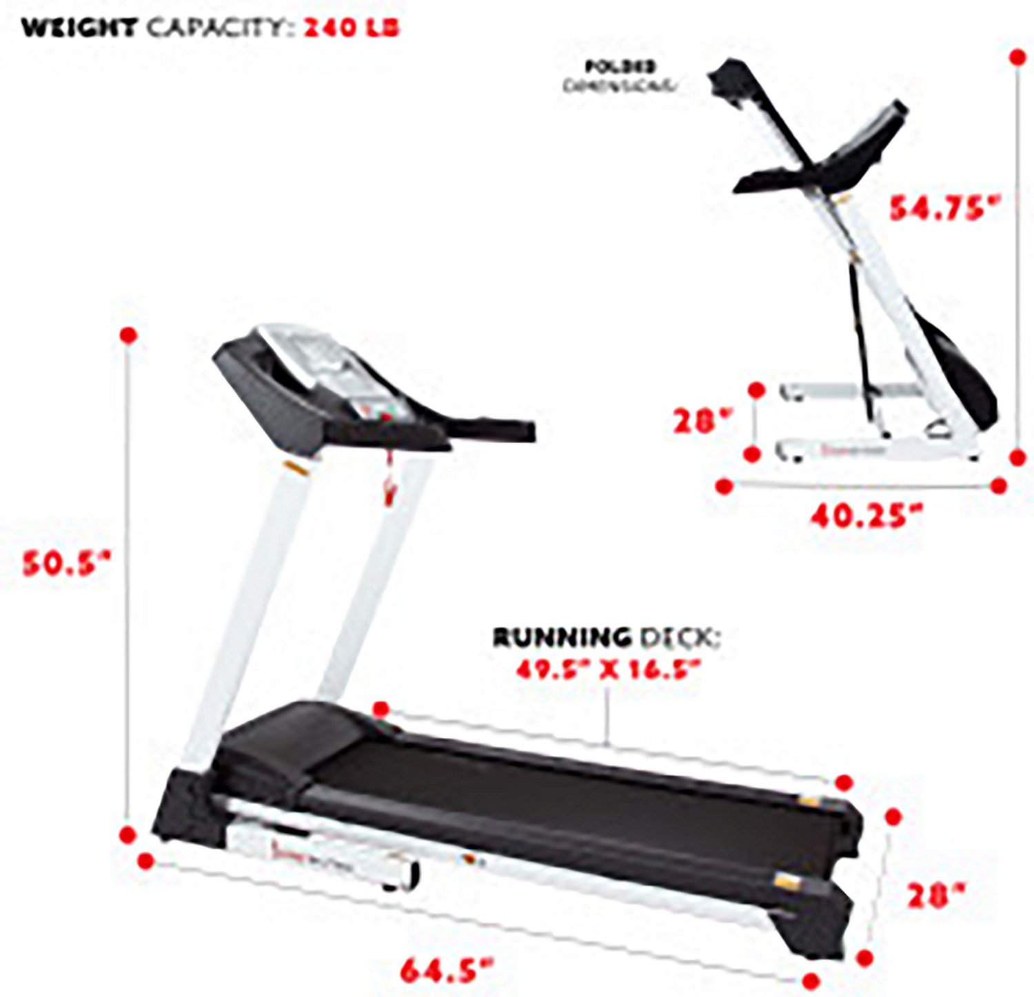 Sunny Health & Fitness Smart Treadmill with Auto Incline                                                                         - view number 8