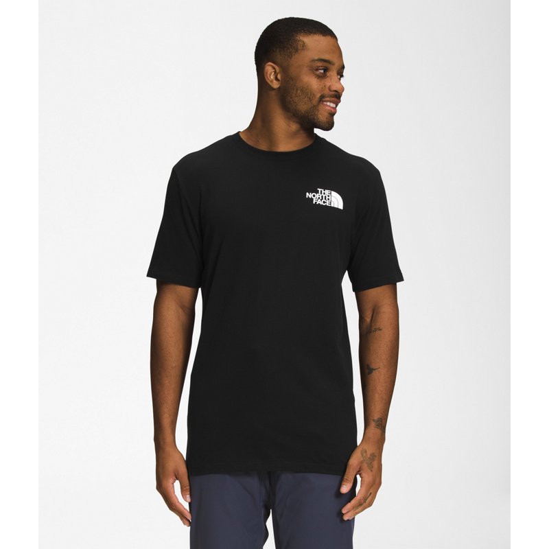 The North Face Men's Printed Box NSE Short Sleeve T-Shirt Black/Gray, Small - Men's Outdoor Graphic Tees at Academy Sports product image