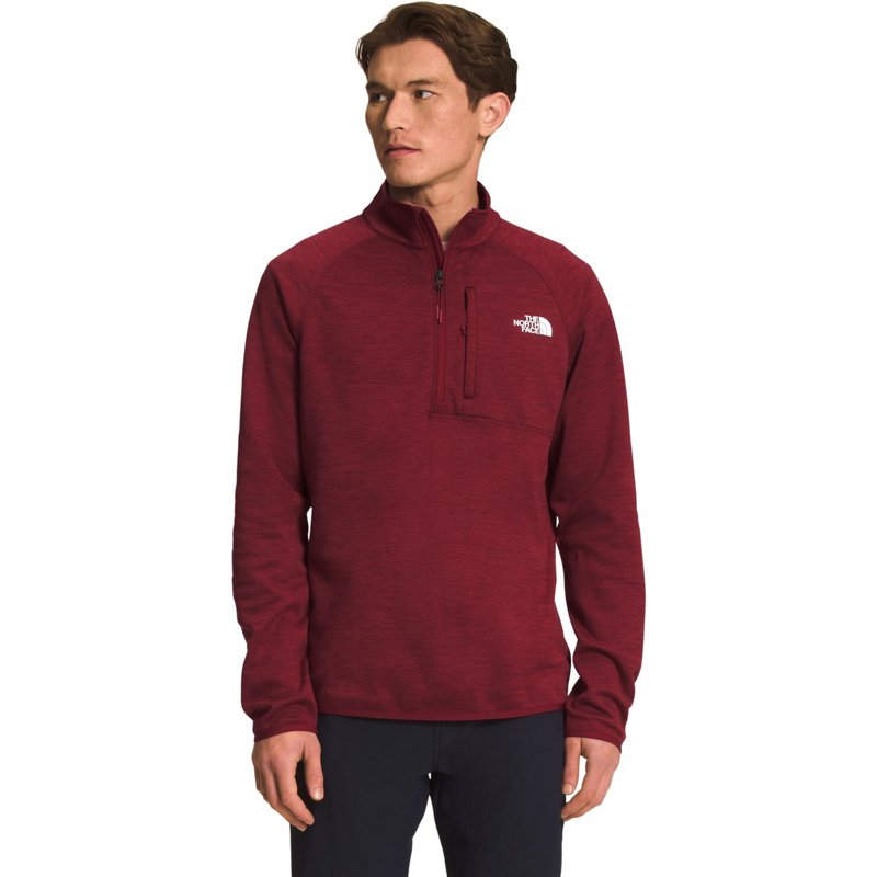 The North Face Men’s Canyonlands 1/2 Zip Sweater Maroon, Medium - Men's Longsleeve Outdoor Tops at Academy Sports product image