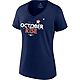 Fanatics Women's Houston Astros 2022 Postseason Participant Locker Room Short Sleeve T-shirt                                     - view number 1 image
