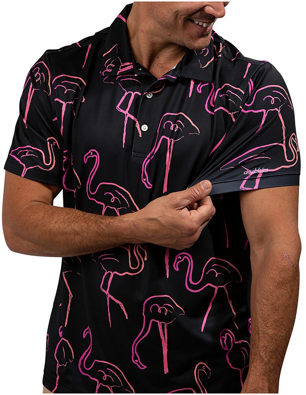 Chubbies Men’s The Pretty Palette Performance Polo Shirt Academy