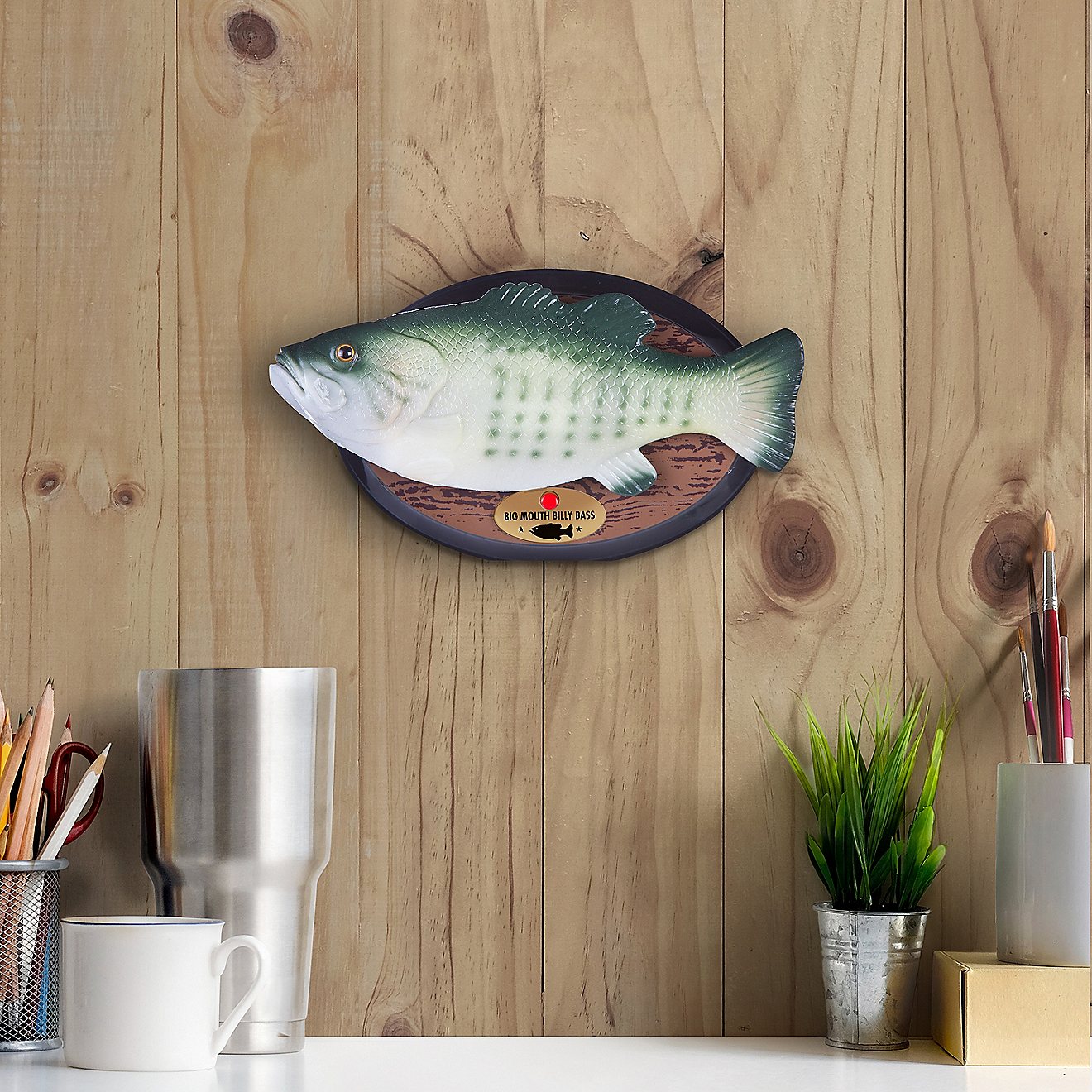 Gemmy Animated Big Mouth Billy Bass Wall Plaque                                                                                  - view number 3