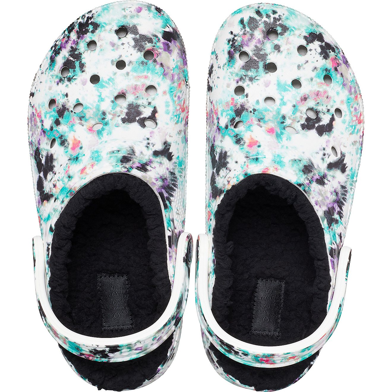Crocs Adult Classic Fuzz Lined Tie Dye Clogs                                                                                     - view number 5