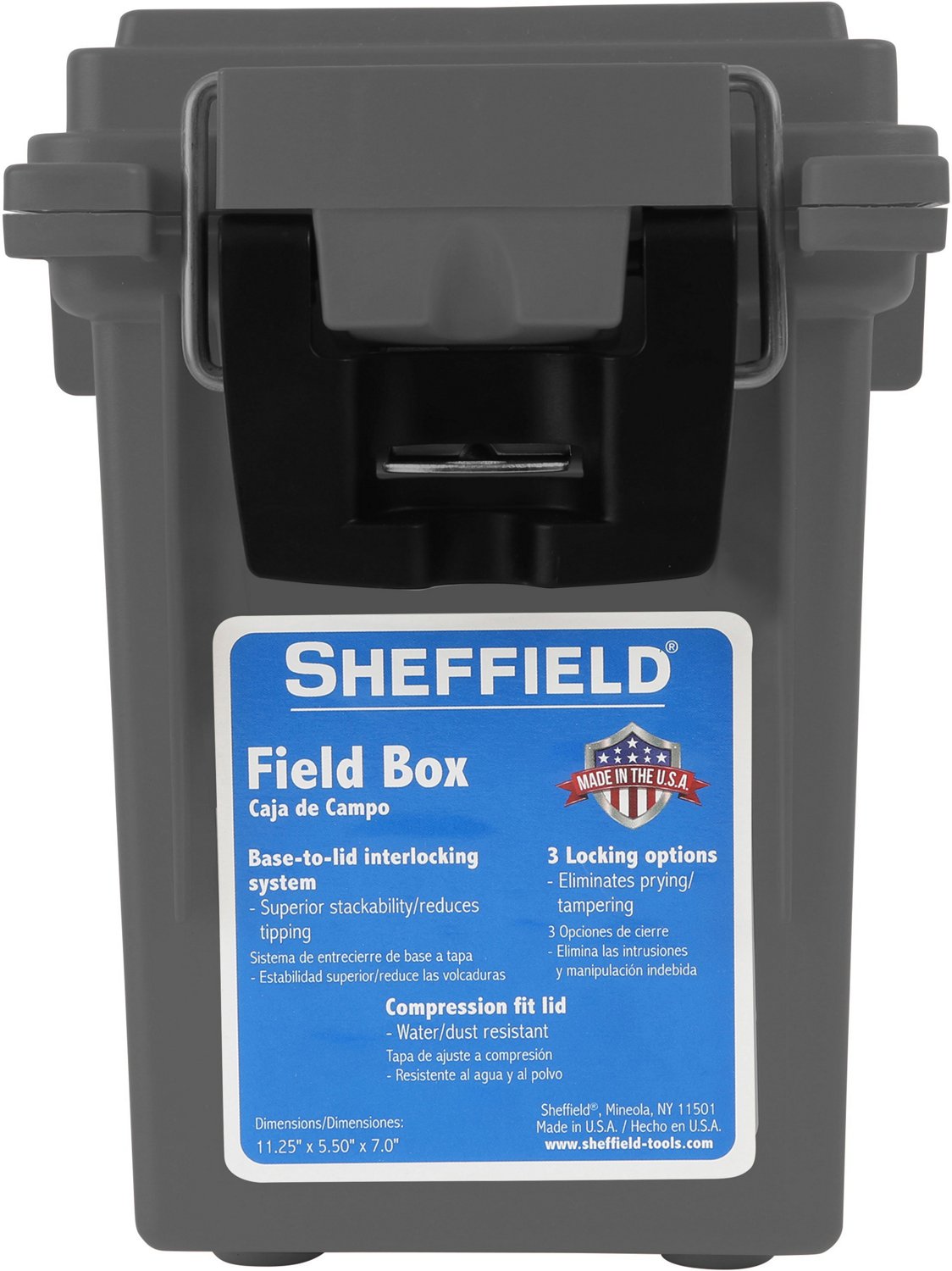 Sheffield 5.06-in White Plastic Lockable Tool Box in the Portable Tool Boxes  department at