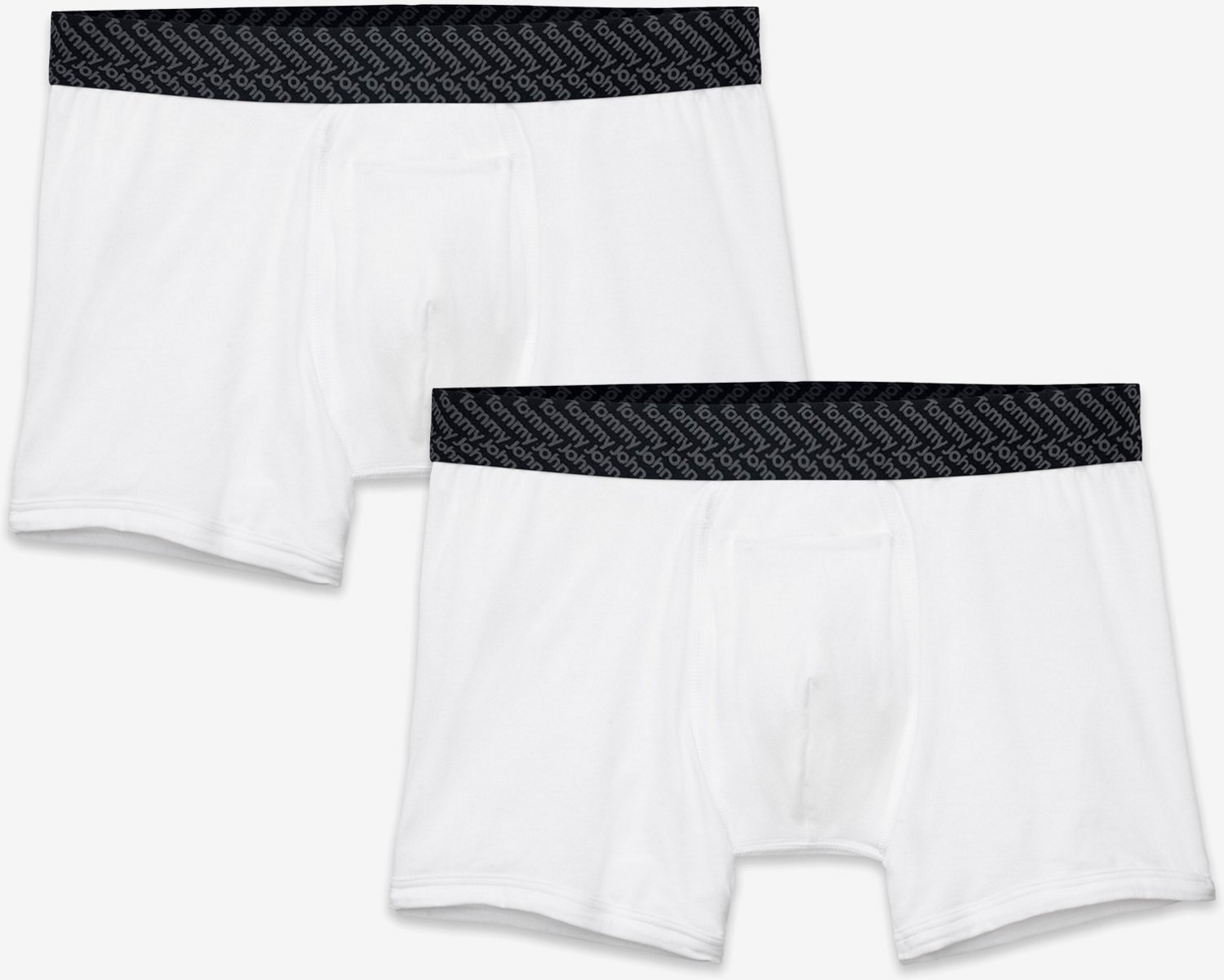 Tommy John Men's Cotton Basic 4 in Briefs 2 Pack Academy