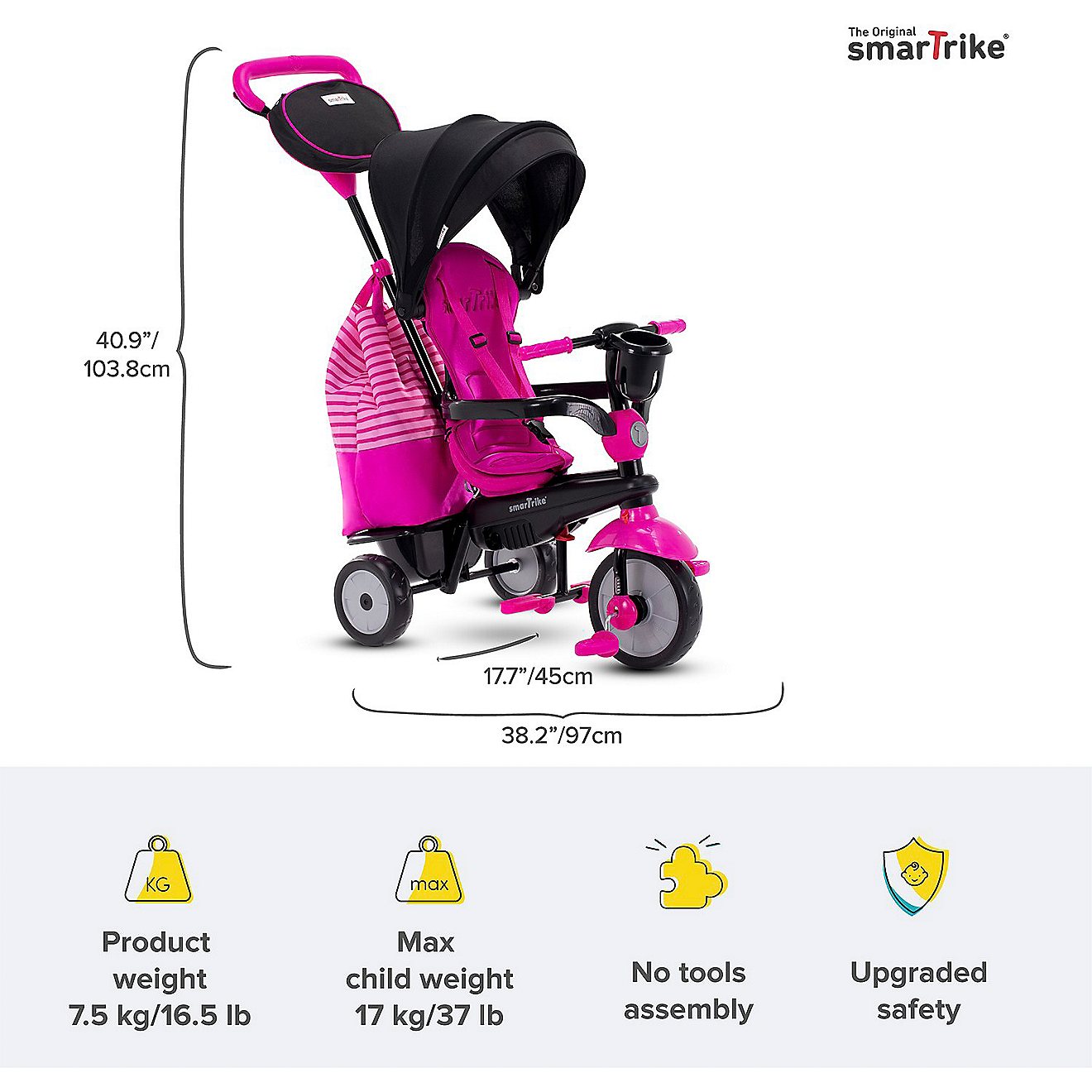 SmarTrike Toddlers' Swing DLX Tricycle                                                                                           - view number 3
