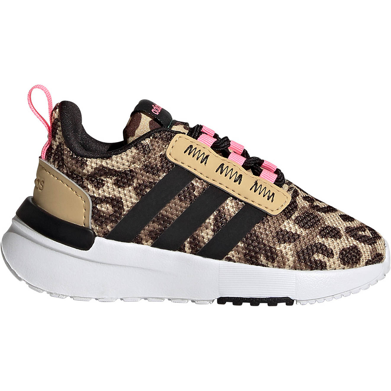 adidas Toddler Girls' Racer TR21 Leopard Shoes                                                                                   - view number 1