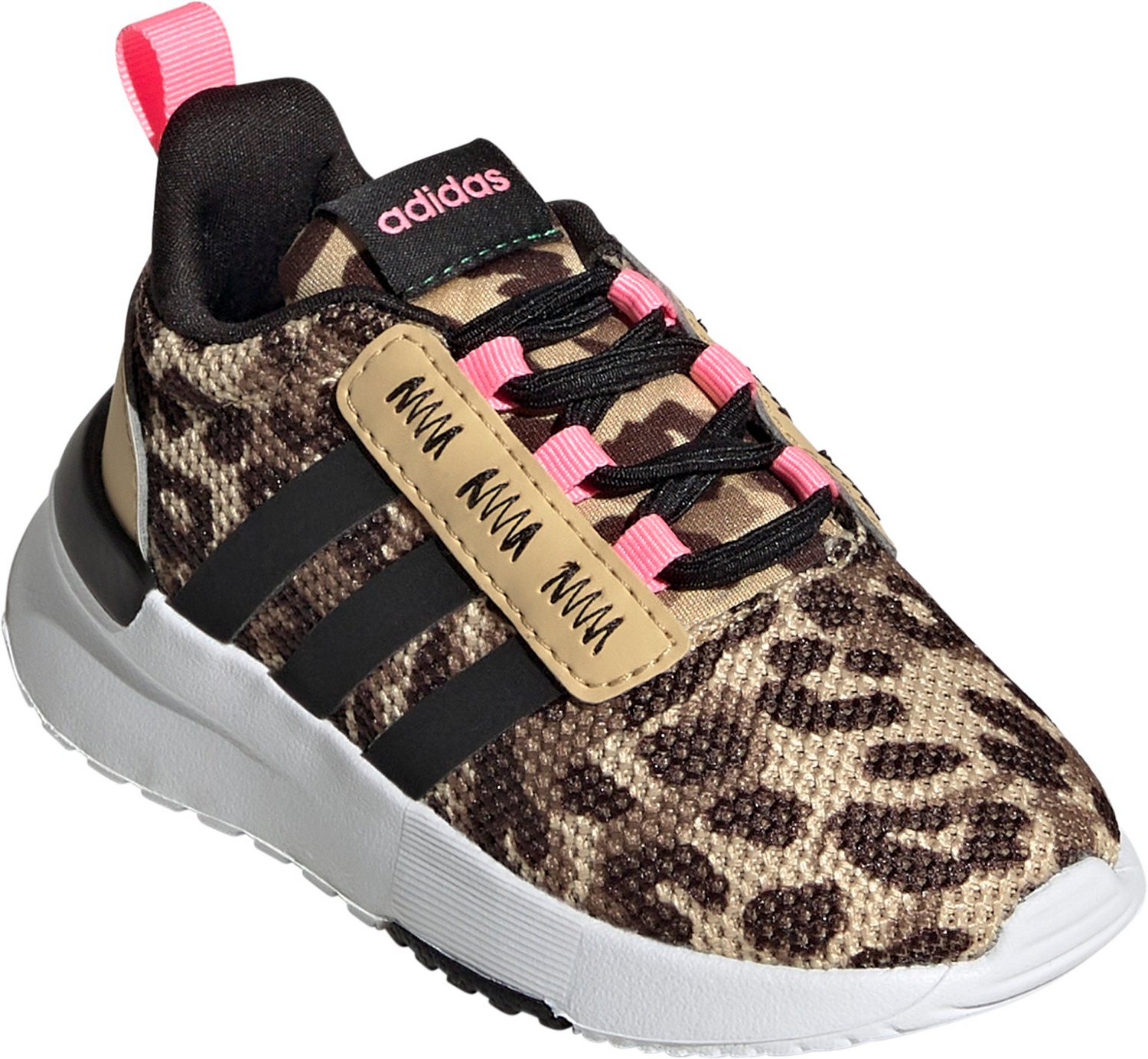 Girls leopard tennis discount shoes