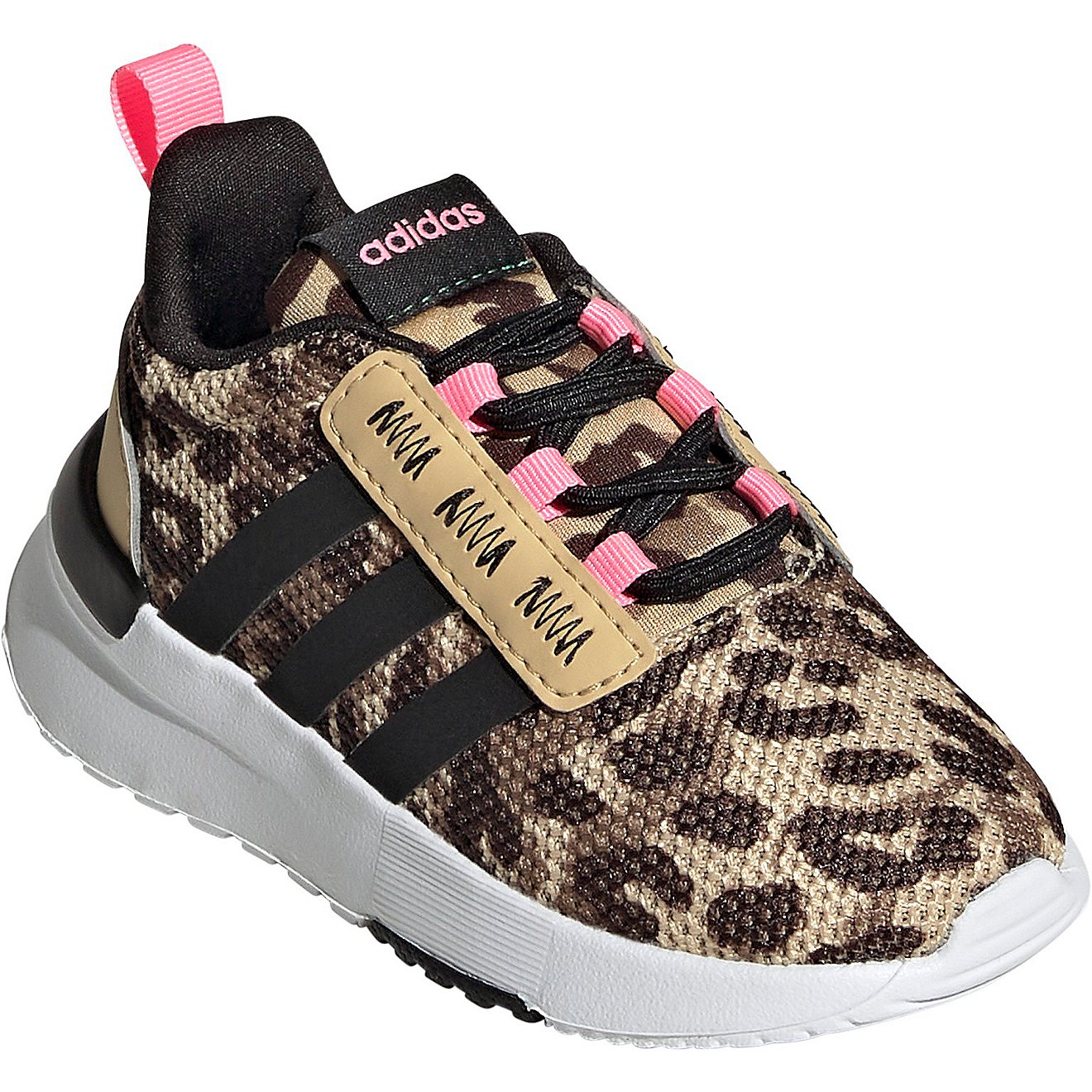 adidas Toddler Girls' Racer TR21 Leopard Shoes                                                                                   - view number 4