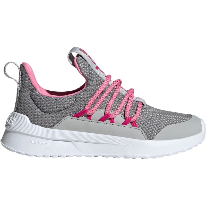 adidas Kids’ Lite Racer Adapt 5.0 Training Shoes Grey/Pink, 7 – Youth Running at Academy Sports