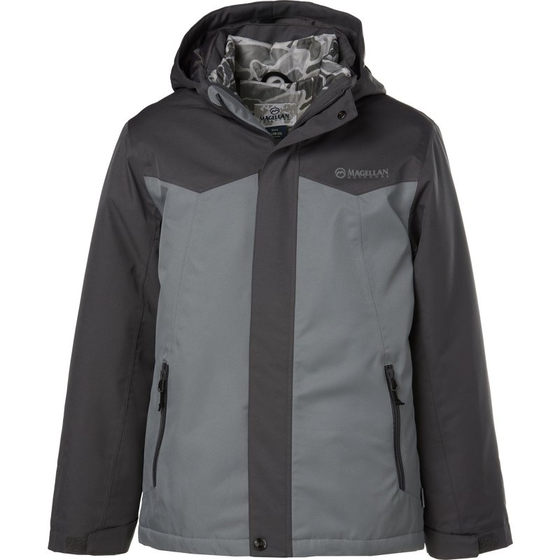 Magellan Outdoors Boys' Chimney Rock 3in1 Systems Jacket Gray, Small - Boy's Ski Outerwear And Fleece at Academy Sports product image