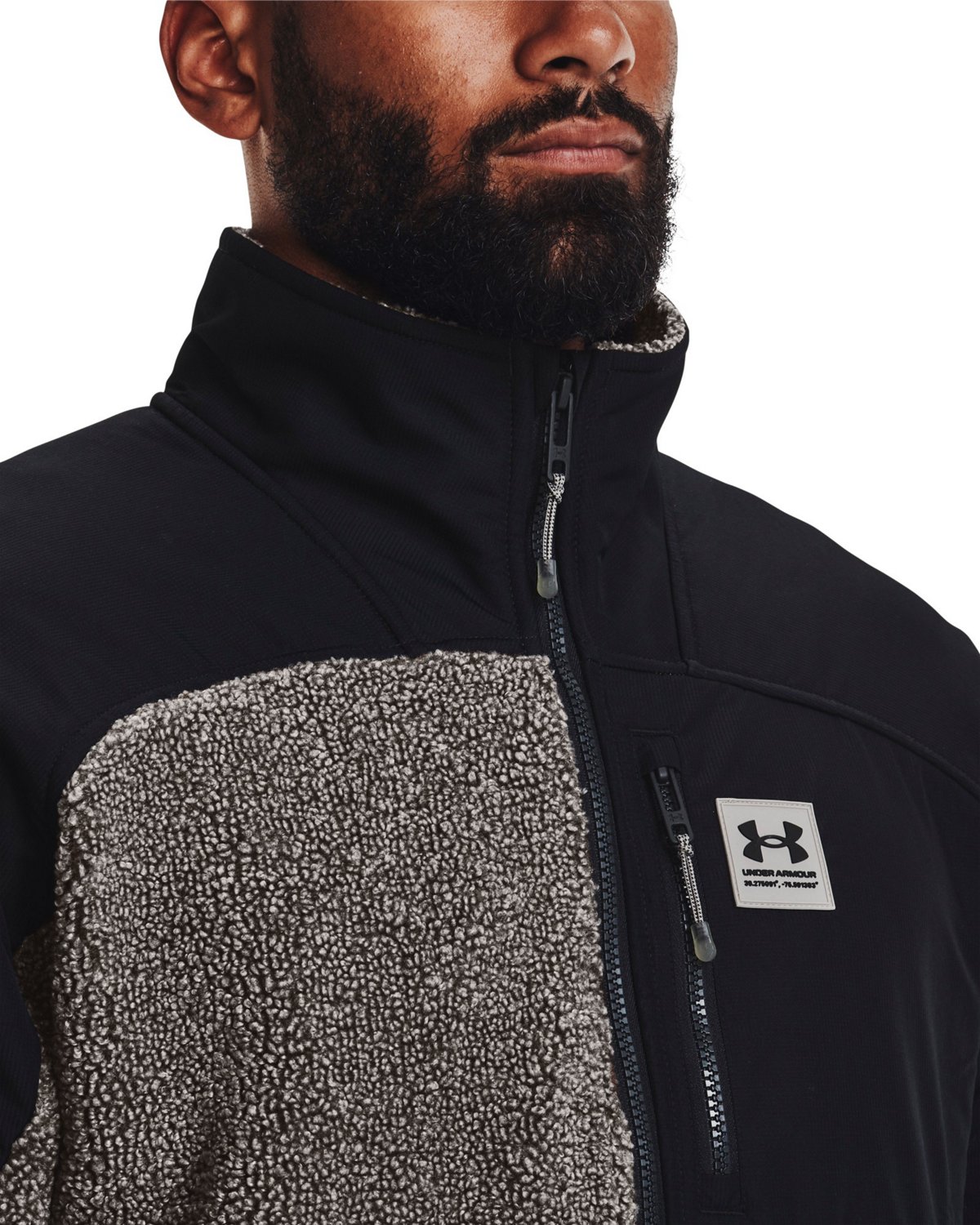 Under Armour Men's Mission Fleece Swacket Jacket - view number 4