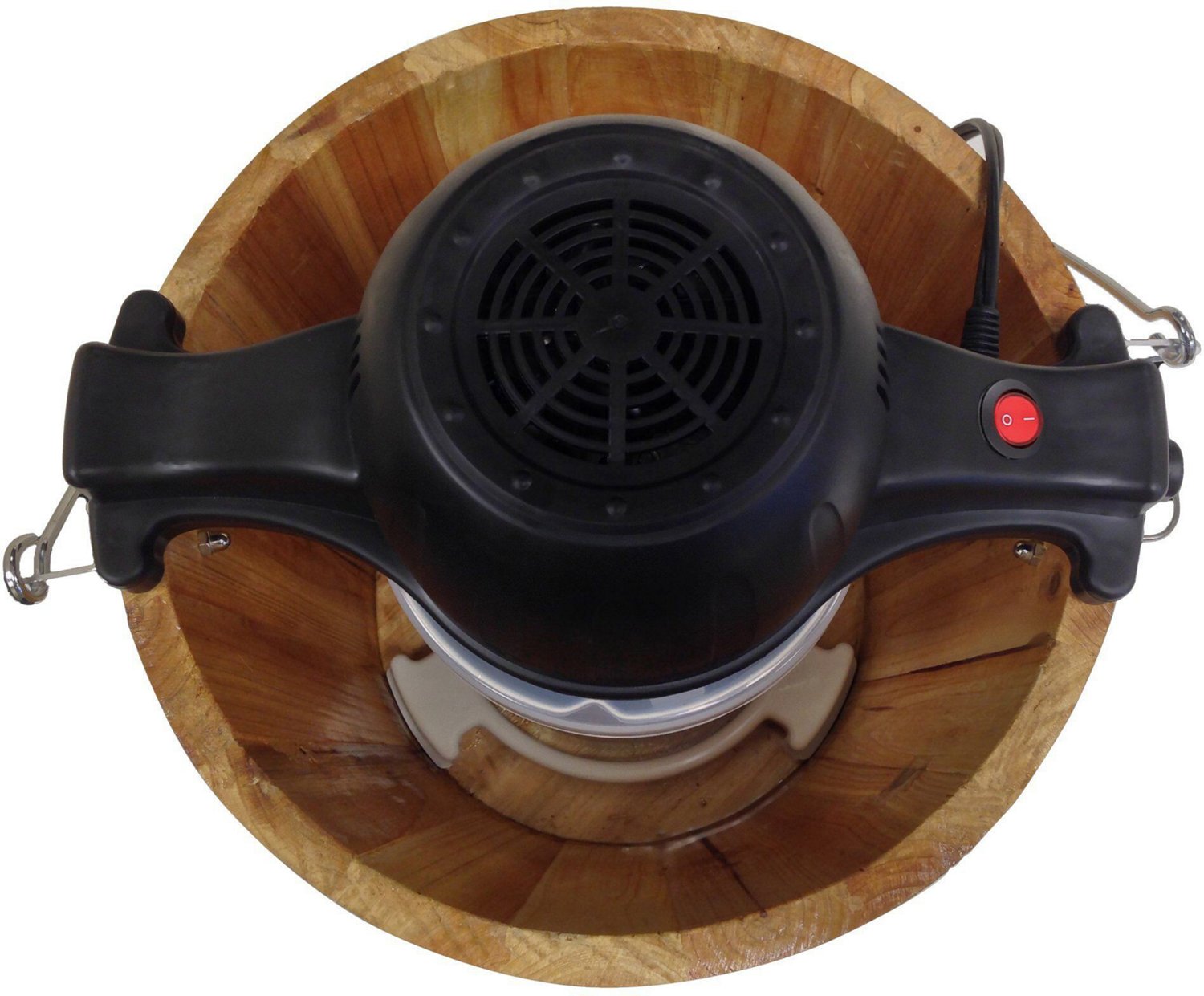 Elite Gourmet 6 qt Electric Motorized Old Fashioned Bucket Ice Cream Maker and Hand Crank                                        - view number 3