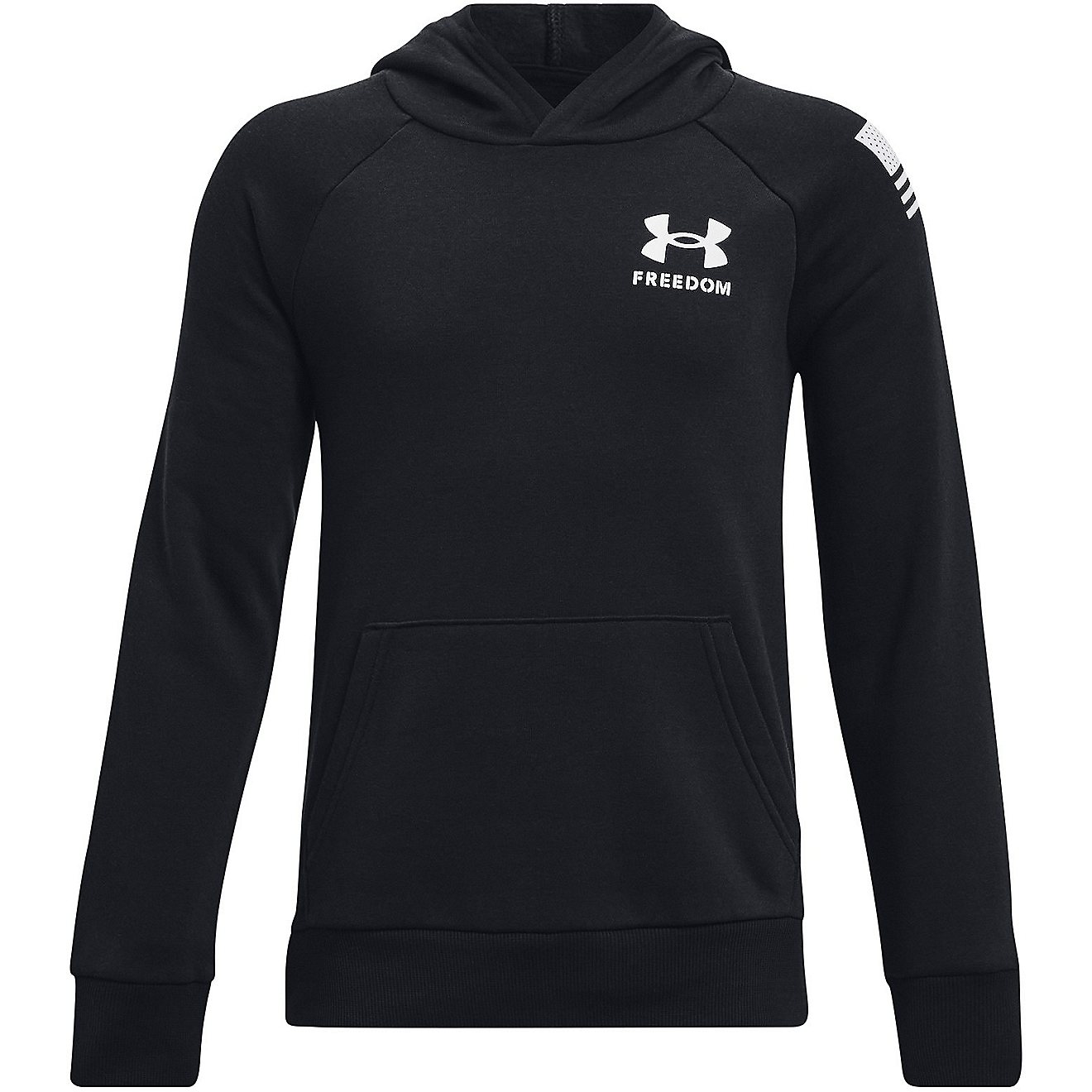 Under Armour Boys’ Rival Freedom Print Fleece Hoodie                                                                           - view number 1