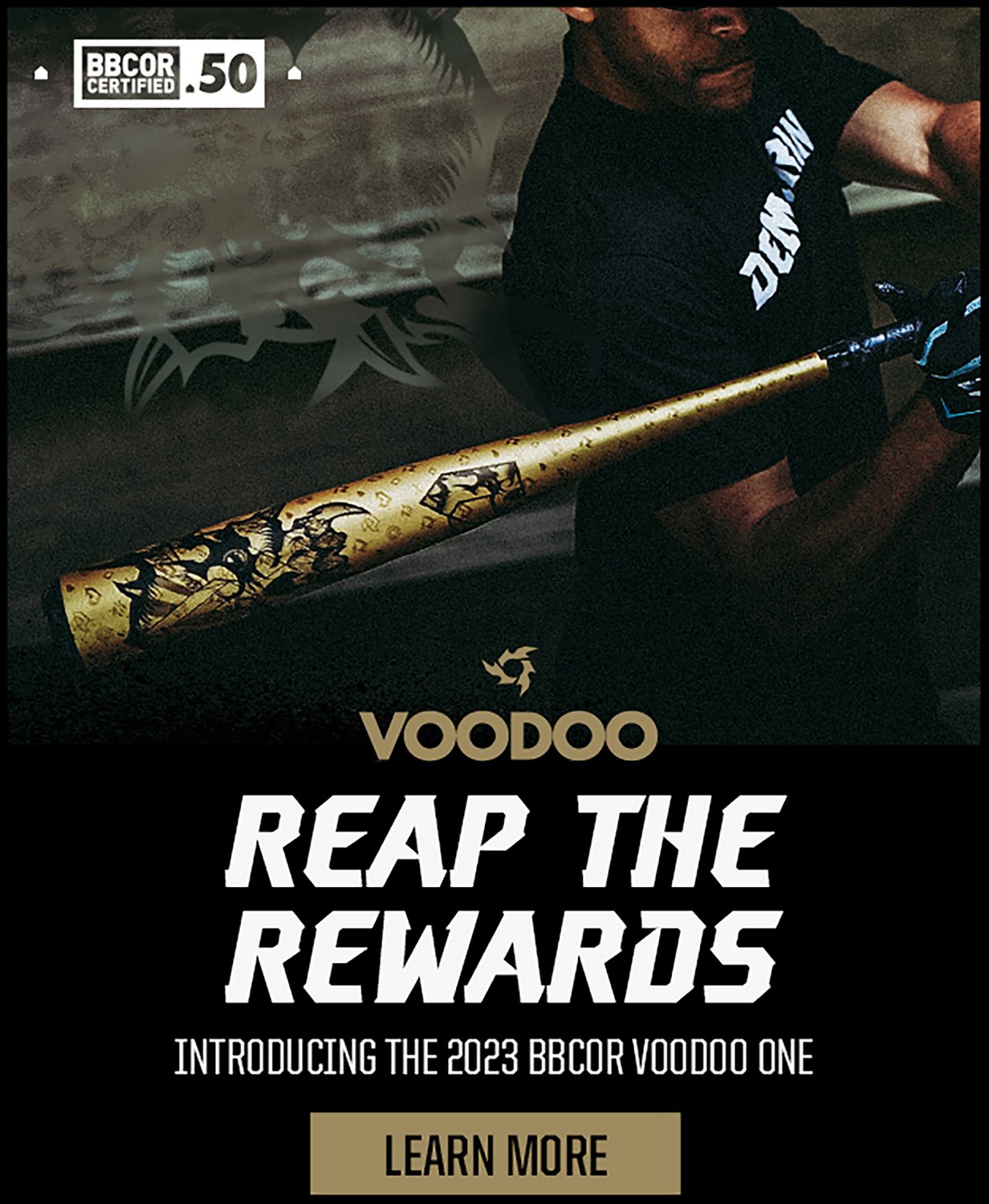 DeMarini 2023 Voodoo One Gold BBCOR Baseball Bat 3 Academy