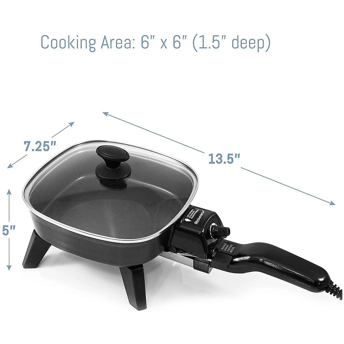 Elite Gourmet 7 in Personal Nonstick Electric Skillet                                                                            - view number 2