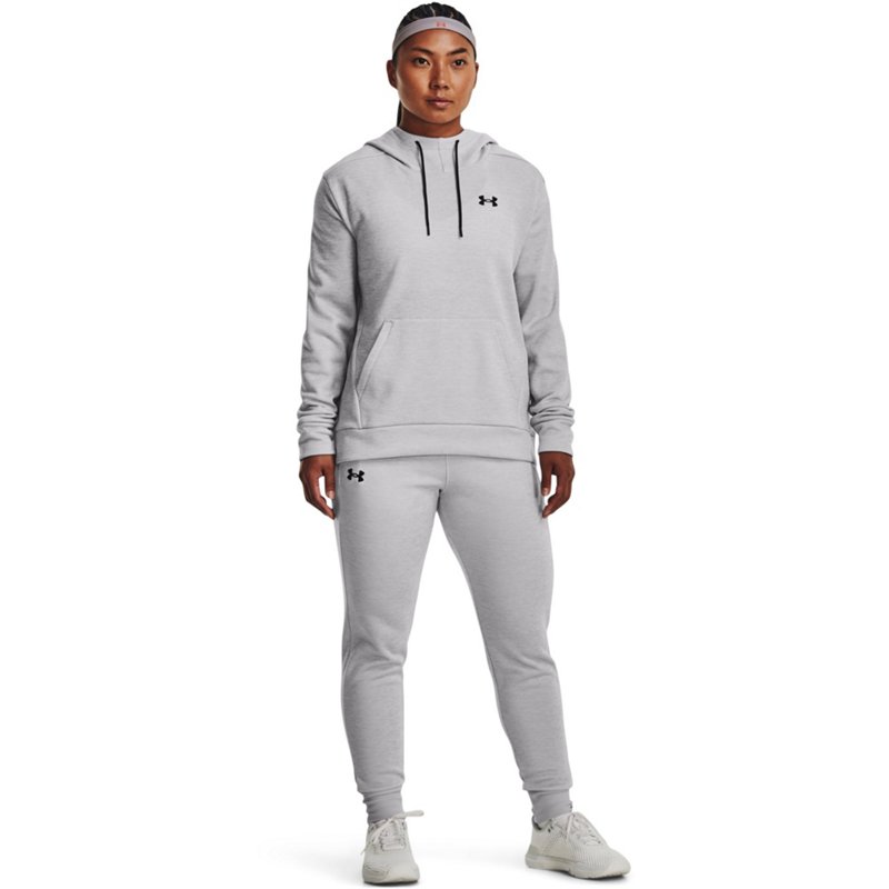 Under Armour Under Armor Women's Left Chest Fleece Hoodie Gray Light, Medium - Women's Athletic Fleece at Academy Sports product image